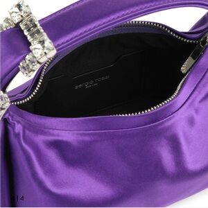 Sergio Rossi Radiant Purple Shoulder Bag